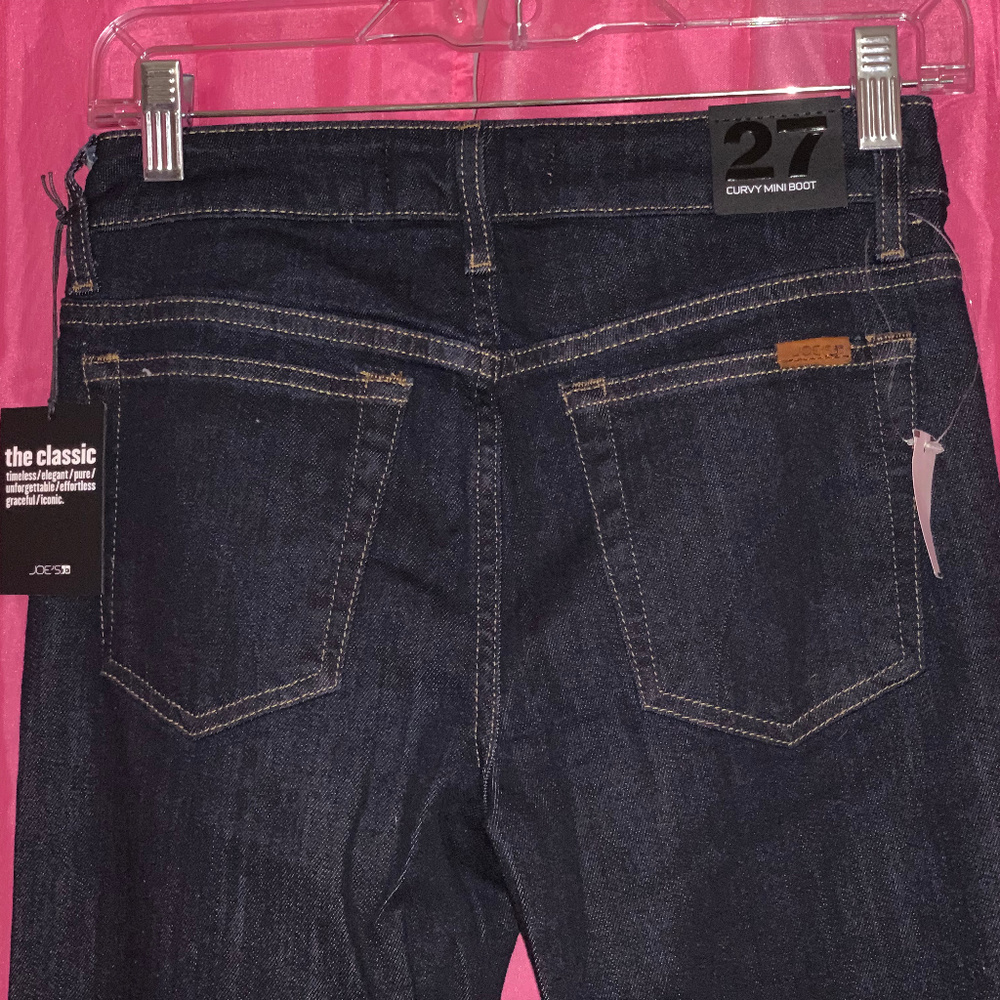 NWT  JOES JEANS    CURVY MINI BOOT  SIZE 27